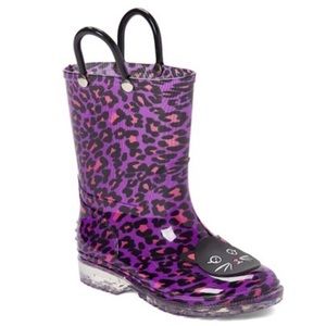 Leopard Cat Rain Boots